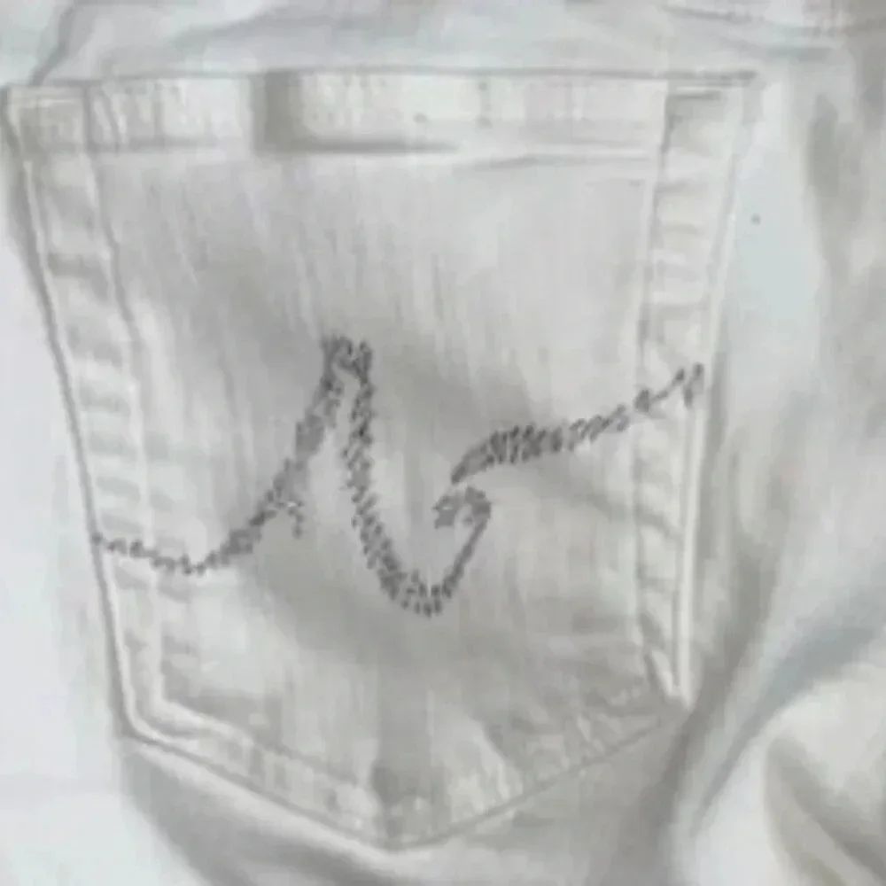 AG Adriano Goldschmied the Capri White Denim Capri 5-Pocket Jeans Women size 30